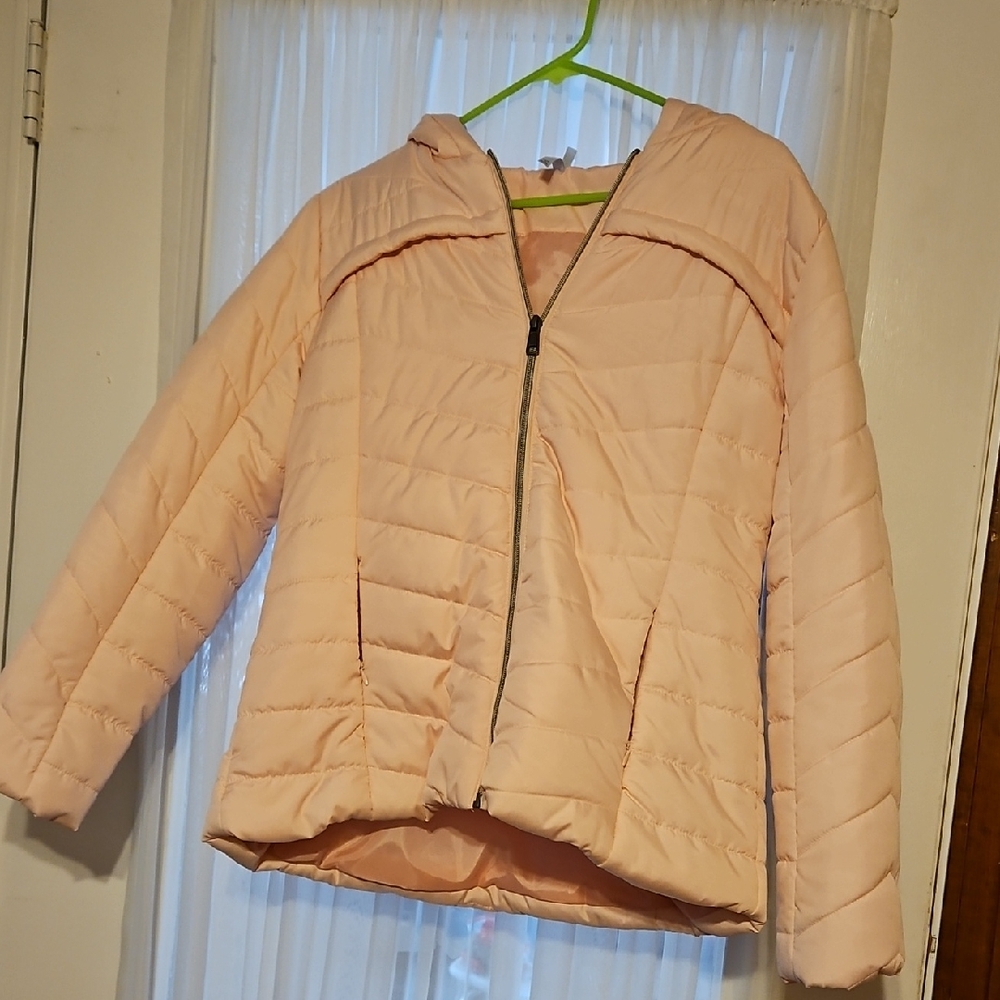 Pink Platinum Women's Light Pink Puffer Jacket
